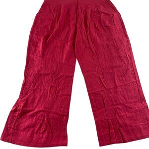 NWT Abercrombie & Fitch Women's Pink Wide Leg Casual Pants - XL R